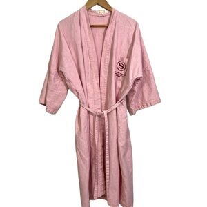 Vintage Royal Orchid Sheraton Bangkok Thailand Kimono Robe Cotton Adult Large